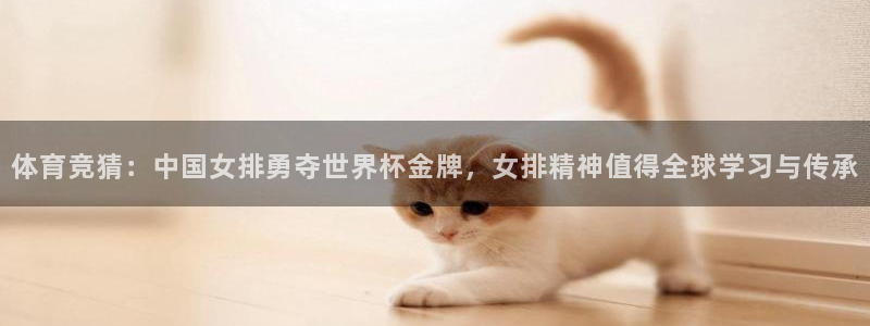 体育竞猜：中国女排勇夺世界杯金牌，女排精神值得全球学习与传承
